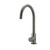 Meir Round Pinless Piccola Shadow Gunmetal Pull Out Kitchen Mixer Tap available at Renovator Store Australia.