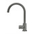 Meir Round Pinless Wall Mixer in PVD Shadow Gunmetal finish for luxury bathroom or kitchen renovations in Australia.