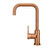 Modern Square Gooseneck Kitchen Mixer Tap in Lustre Bronze Finish for Australian Homes