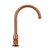 Meir Round Gooseneck Kitchen Mixer Tap in PVD Lustre Bronze Finish for Luxury Australian Kitchens