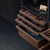Higold B Series pull out wardrobe drawer storage for 900mm cabinets in a natural brown finish, a premium closet organizer from Renovator Store Australia.