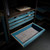 Higold B Series Tiffany Teal Low Profile Wardrobe Basket with Leather-Look Finish and Copper Accents for Luxury Bedroom Closet Organisation in Australia.