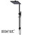 Meir Square King 2-in-1 Matte Black Shower Rail Set with Overhead Rain Rose and Handheld Wand for Australia and NZ Bathrooms
