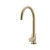 Meir Matte Black Round Gooseneck Kitchen Mixer Tap with Pinless Handle - Luxury Designer Tapware Australia