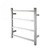 Polished Chrome Compact Electric Heated Towel Rack with 4 Square Bars for Small Bathrooms in Australia