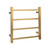 Aquaperla 4 Bar Square Chrome Electric Heated Towel Rail for Modern Australian Bathrooms