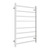 Aquaperla 8 Bar Square Chrome Electric Heated Towel Rack, Modern Stainless Steel Wall Mounted Bathroom Ladder Rail, Sydney Australia