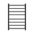 Aquaperla Square Matte Black 8 Bar Electric Heated Towel Rack for Modern Australian Bathrooms