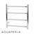 Aquaperla 4-Bar Round Chrome Electric Heated Towel Rail, Wall-Mounted Stainless Steel Towel Warmer for Australian Bathrooms