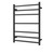 Aquaperla Round 7 Bar Matte Black Electric Heated Towel Rack, Wall Mounted Bathroom Rail in Sydney, Australia