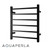 Aquaperla 6 Bar Matte Black Square Heated Towel Rail for Modern Australian Bathrooms