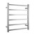 Aquaperla Brushed Nickel 6-Bar Square Electric Heated Towel Rail, Modern Bathroom Accessories Australia.