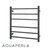 Aquaperla 6 Bar Square Electric Heated Towel Rail in PVD Brushed Gun Metal Grey, Modern Wall Mounted Bathroom Accessory for Australian Homes.