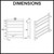 Aquaperla Square 6-Bar Electric Heated Towel Rail Chrome 674mm x 620mm x 120mm Dimensions and Specifications Diagram available at Austpek Bathrooms Australia