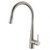 Aquaperla Minimalist Pull Out Kitchen Mixer Tap in Brushed Nickel for modern Australian home kitchens.