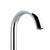 Modern polished chrome round gooseneck kitchen mixer tap with slim pin lever handle for contemporary Australian homes.