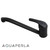 Matte black low profile kitchen mixer tap with long spout by Aquaperla, modern kitchen hardware Australia