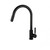 Aquaperla Round Matte Black Pull Out Kitchen Sink Mixer Tap, 360 Degree Swivel Spout, Solid Brass Kitchen Faucet, Australia Wide Delivery