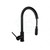 Aquaperla Round Matte Black Pull Out Kitchen Mixer Tap Replacement Hose Australia