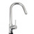 Modern round chrome pull-out kitchen sink mixer tap with 360-degree swivel spout for contemporary Australian homes. SKU: CH1016.KM.