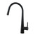 Aquaperla Round Matte Black Pull Out Kitchen Sink Mixer Tap for Modern Australian Kitchens