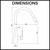 Aquaperla Round Pull Out Kitchen Sink Mixer Tap Technical Drawing and Dimensions for Australian Kitchen Renovations