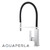 Aquaperla Blaze Chrome Pull Down Kitchen Sink Mixer Tap with Black Silicone Spout, Modern Brass Tapware Australia