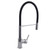 Aquaperla Chrome Kitchen Sink Mixer Tap with Black Silicone Gooseneck Spout, Modern Dual Finish Faucet, Renovator Store Australia