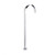 Modern Chrome Rectangular Floor Standing Bath Spout for Freestanding Tubs, Aquaperla Australian Design Bathroom Hardware