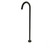 Modern Matte Black Round Freestanding Bath Spout for Contemporary Australian Bathrooms