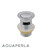 Polished chrome solid brass pop-up sink waste with overflow for modern Australian kitchen and bathroom renovations.