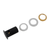 Matte Black Solid Brass Basin Pop Up Waste with Overflow for Australian Bathrooms - Exploded View of Components