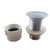 Aquaperla Chrome Solid Brass Basin Pop Up Waste with No Overflow, 32mm and 40mm Bathroom Sink Plug, available at Renovator Store Australia.