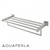 Modern Chrome 600mm Wall Mounted Towel Rack and Shelf for Australian Bathrooms