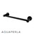 Aquaperla Rushy 300mm Matte Black Hand Towel Rail Stainless Steel Bathroom Accessory Australia