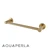 Modern minimalist Aquaperla Lucid Pin brushed gold single towel rail for contemporary Australian bathroom renovations.