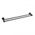 Aquaperla Blaze Matte Black Double Towel Rail 600mm Wall Mounted Bathroom Accessory Sydney Melbourne Australia