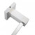 Modern square chrome bathroom towel bar available at Renovator Store Australia.
