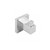 Compact Polished Chrome Bathroom Robe and Towel Hook for Modern Australian Homes from Renovator Store.