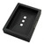 Aquaperla Ivano Matte Black Soap Dish Holder made of 304 stainless steel, modern wall-mounted bathroom accessory available for delivery in Australia.