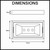 Aquaperla Ivano Matte Black Square Soap Dish Holder dimensions diagram in 137mm x 105.5mm for modern Australian bathroom renovations.