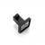 Modern Matte Black Square Robe Hook Back View Bathroom Accessory Australia