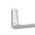 Angled view of Rushy Series Chrome Toilet Paper Holder, durable 304 stainless steel wall-mounted bathroom accessory in Australia.