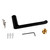 Aquaperla Rushy Matte Black Toilet Paper Holder with Wall Mounting Installation Kit for Australian Modern Bathrooms