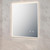 Modern rectangular bathroom LED mirror with curved rims and 3-color adjustable lighting, 600x750mm wall-mounted illuminated mirror for Australian homes.