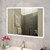 Navona 1200mm x 800mm Rectangle Curved Rim LED Illuminated Bathroom Mirror Australia