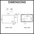 Navona 1500mm x 800mm Rectangle Curved Rim LED Illuminated Bathroom Mirror Dimensions Diagram Australia
