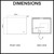 Navona Frameless Rectangle LED Bathroom Mirror Dimensions 900mm x 750mm Australia Technical Drawing SKU NAV-TWB9075-3985