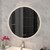 Navona 750mm Frameless Round LED Illuminated Bathroom Mirror with backlit glow and touch sensor, available from Renovator Store Australia.
