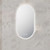 Navona 450mm x 900mm Frameless Oval LED Illuminated Bathroom Mirror with Anti-Fog Demister and Touch Sensor in Australia